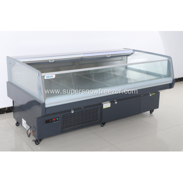 Supermarket meat refrigerated display cabinet for sale